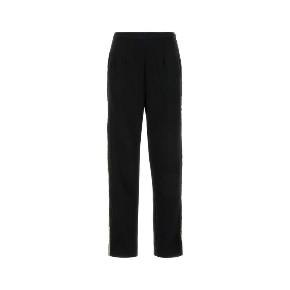 Bode Women Black Crepe Pant